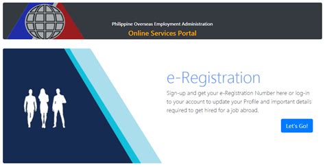 e registration in poea|Login.